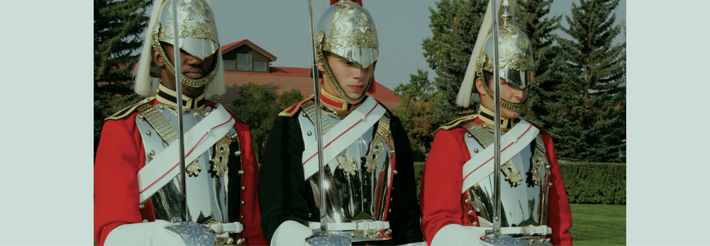 His Majesty's Life Guards and The Blues and Royals attending daily