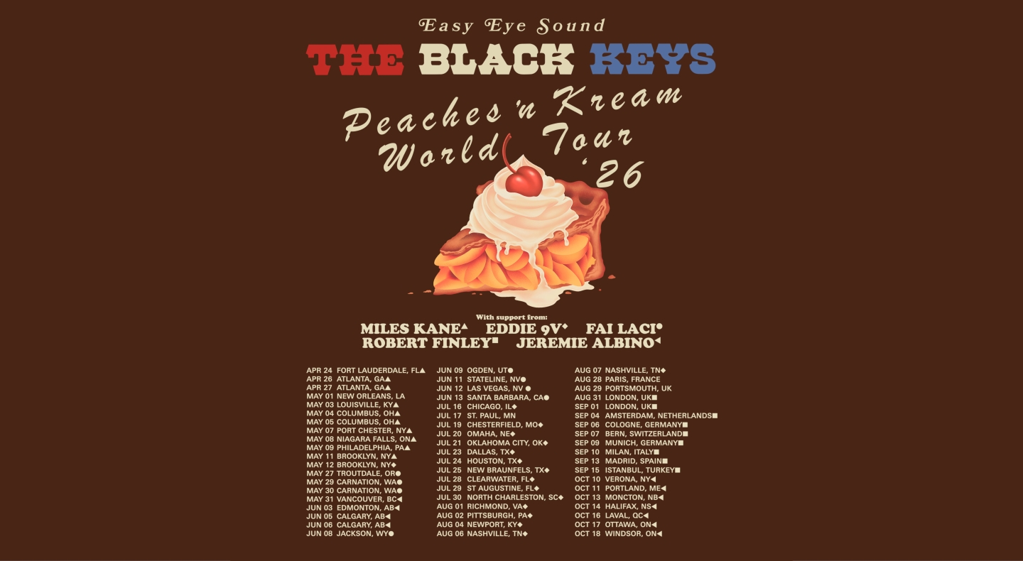 The Black Keys Announce Peaches 'N Kream World Tour