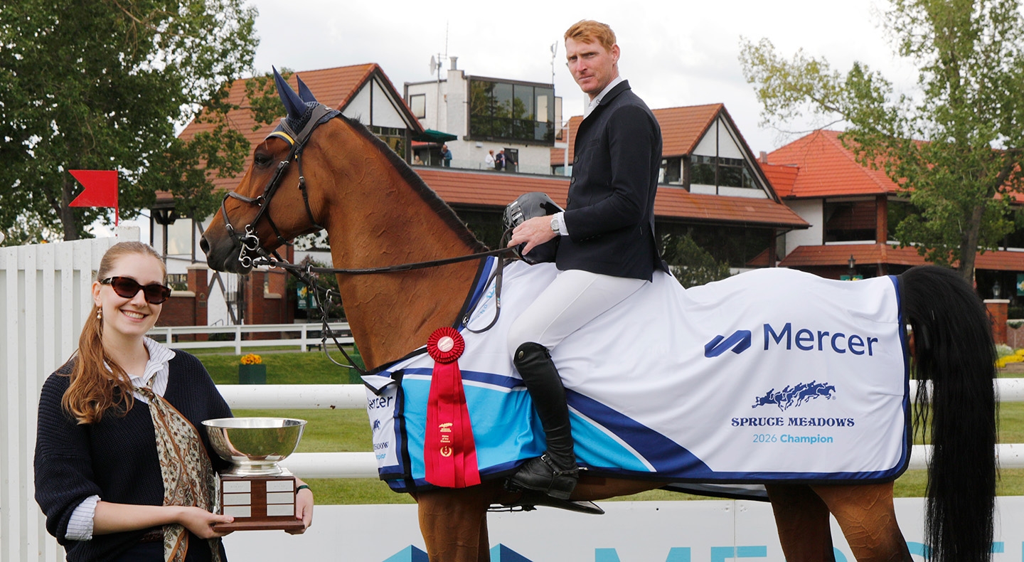Daniel Coyle (IRL) doubles up at the Spruce Meadows 'National', presented by Rolex
